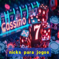 nicks para jogos de tiro